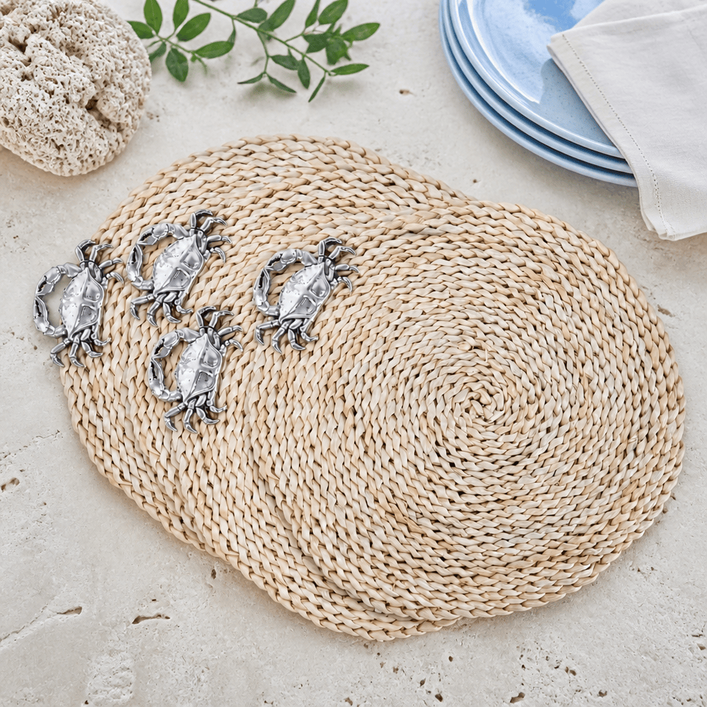 Crab Twisted Seagrass Placemats - set of 4