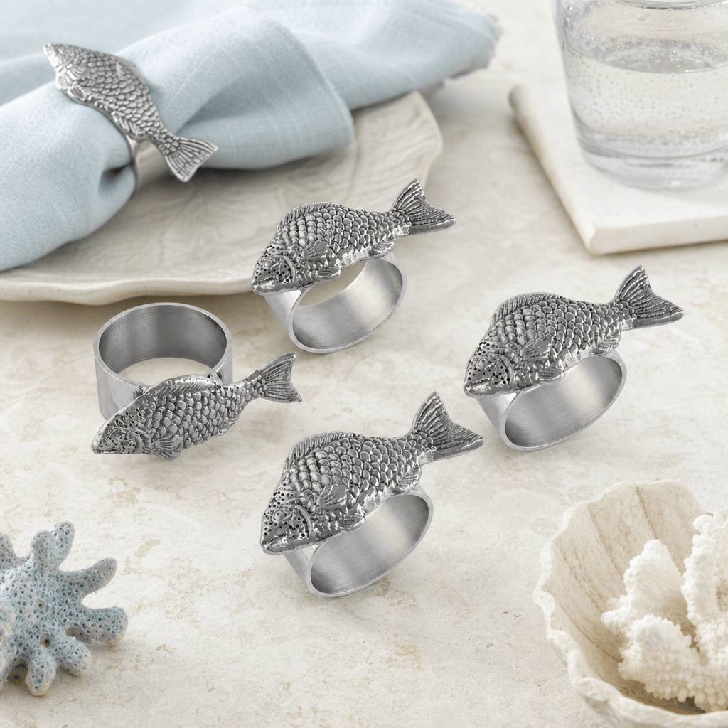 Fish Napkin Rings - set of 4