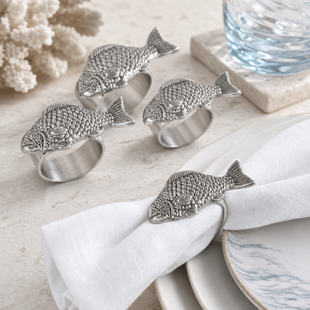 Fish Napkin Rings - set of 4
