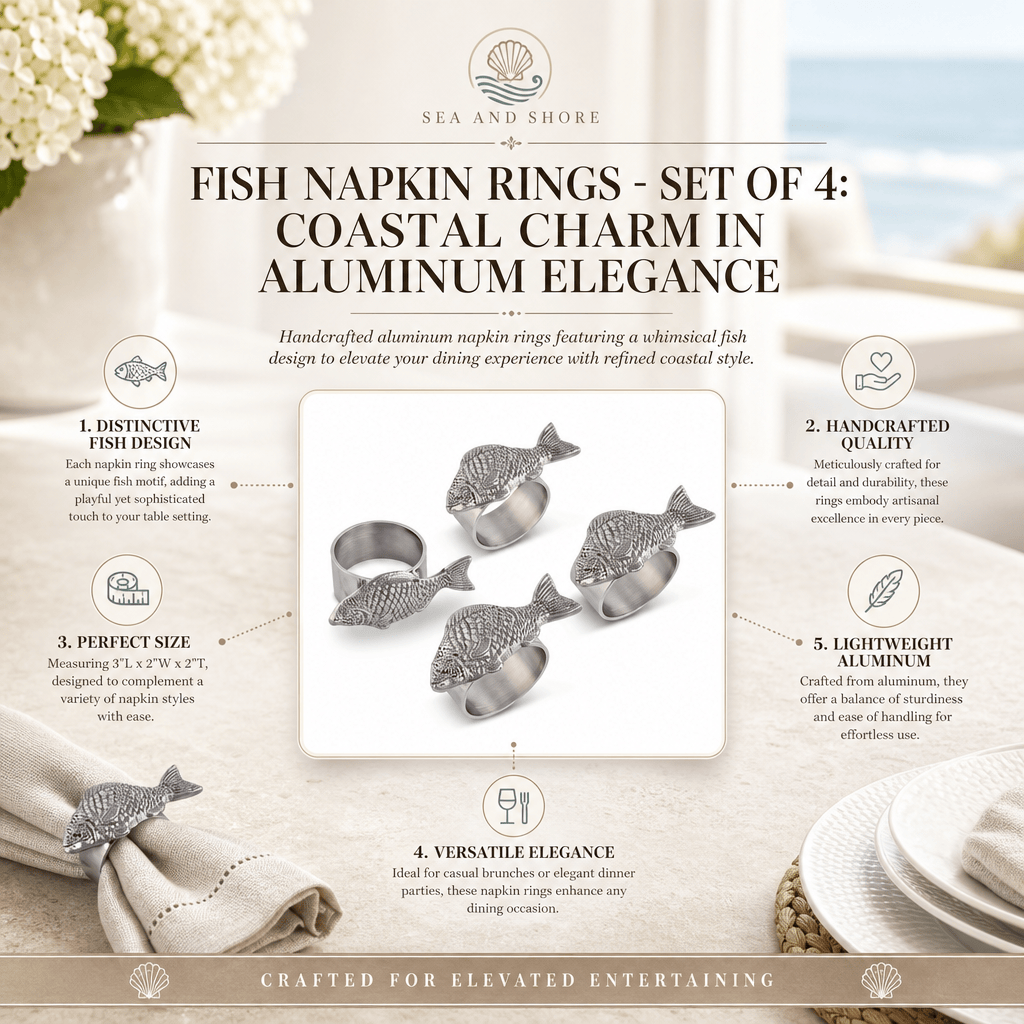 Fish Napkin Rings - set of 4