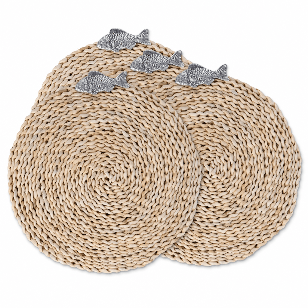 Fish Twisted Seagrass Placemats - set of 4