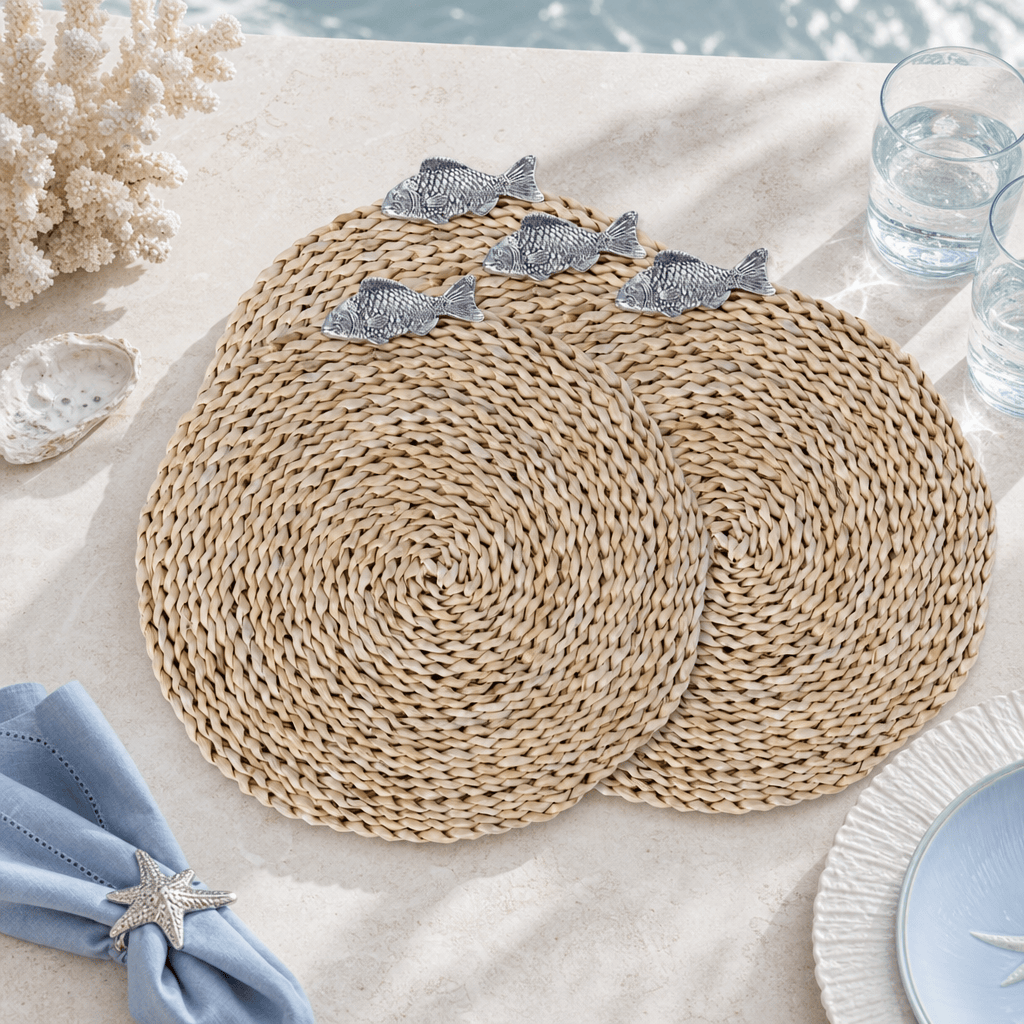 Fish Twisted Seagrass Placemats - set of 4