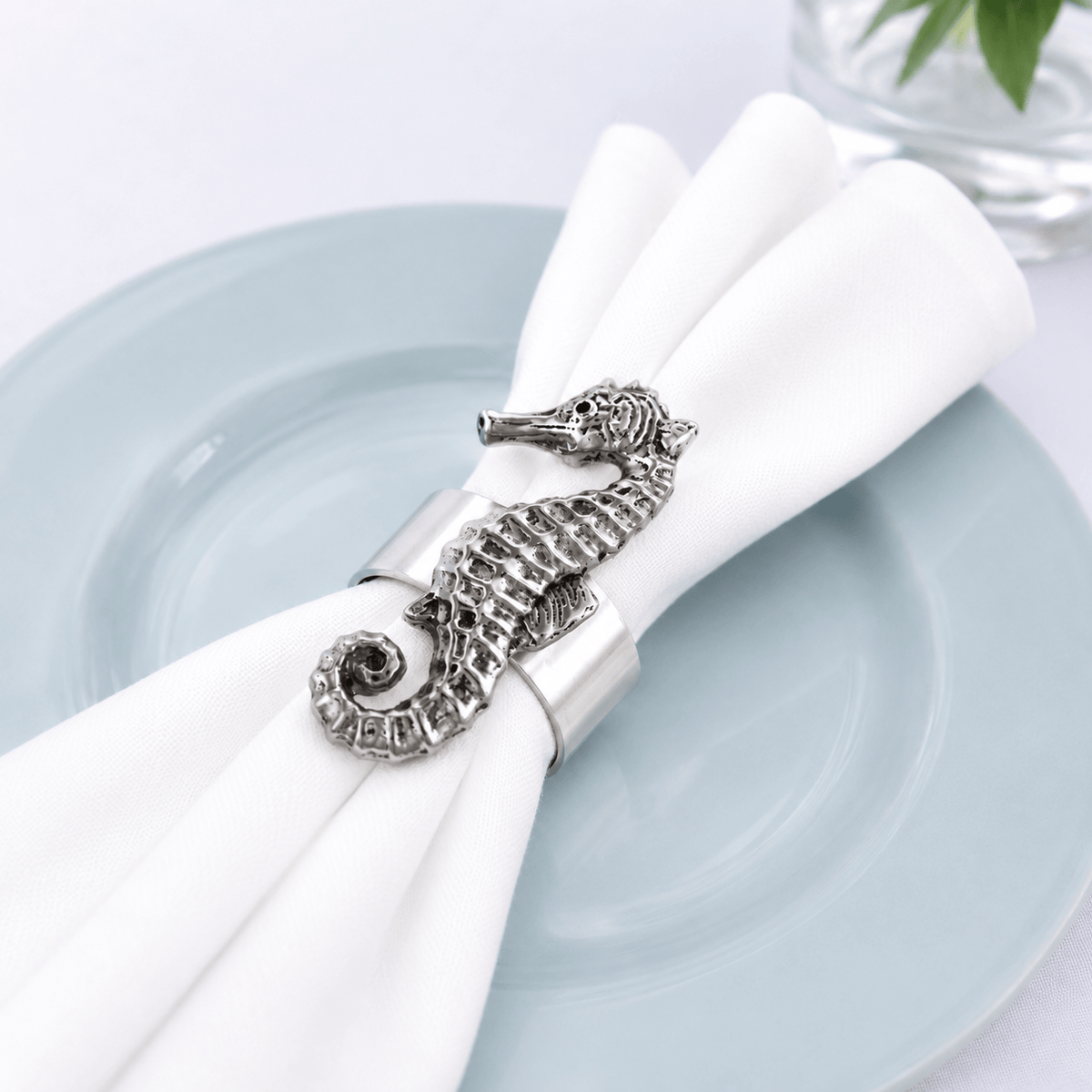 Sea Horse Napkin Rings - set of 4