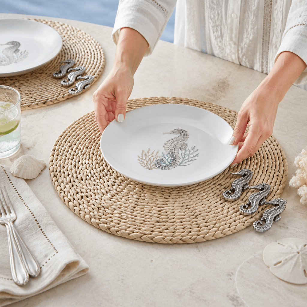 Sea Horse Twisted Seagrass Placemats - set of 4