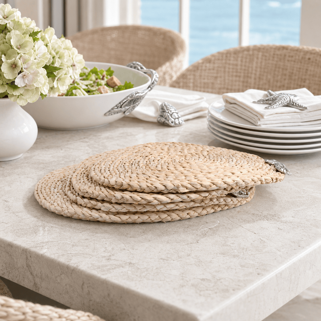 Sea Horse Twisted Seagrass Placemats - set of 4