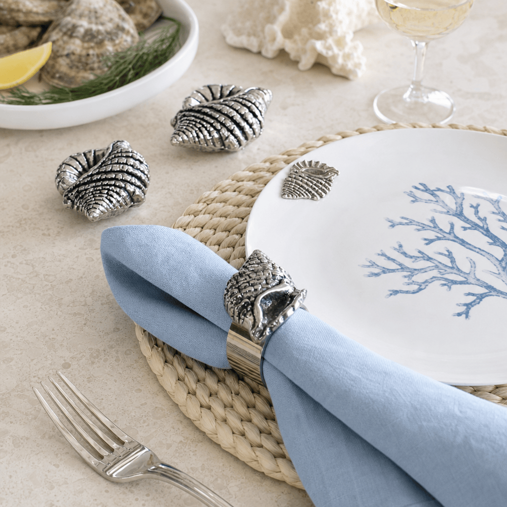Sea Shell Napkin Rings - set of 4