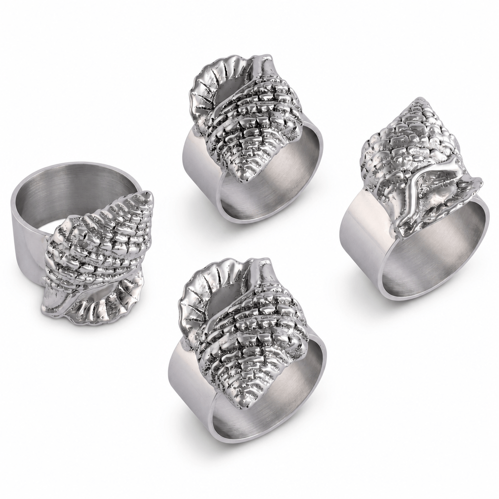 Sea Shell Napkin Rings - set of 4
