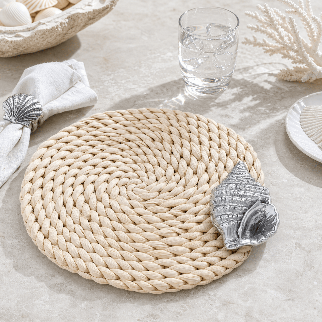 Sea Shell Twisted Seagrass Placemats - set of 4
