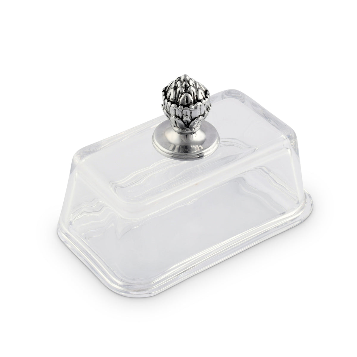 Glass Butter Dish - Concho