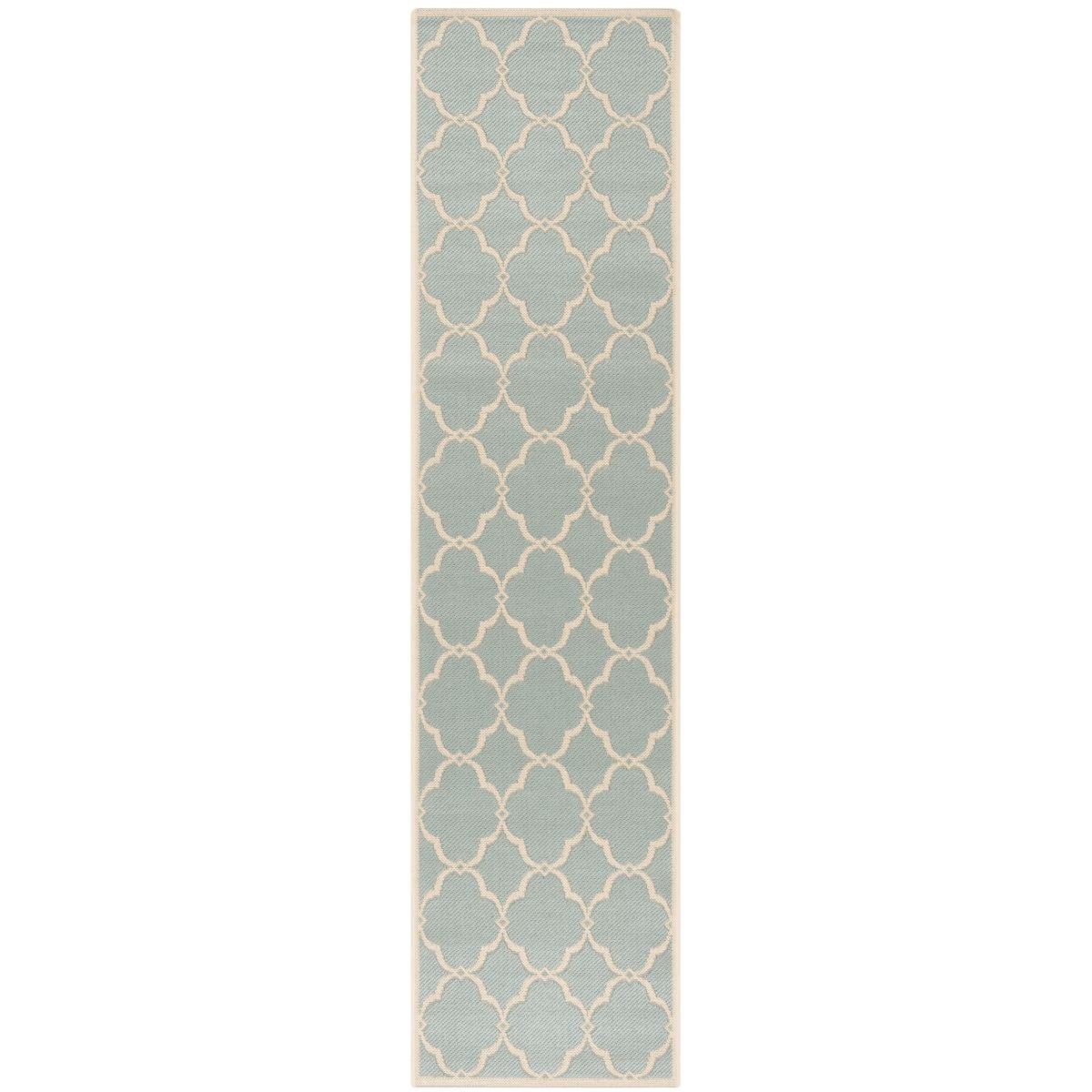 Beach House 125 Rug | Safavieh - BHS125 - Aqua / Cream