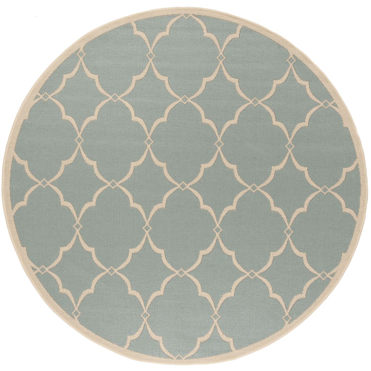 Beach House 125 Rug | Safavieh - BHS125 - Aqua / Cream