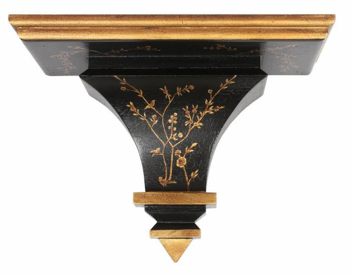 Hand Painted Chinoiserie Wood Bracket