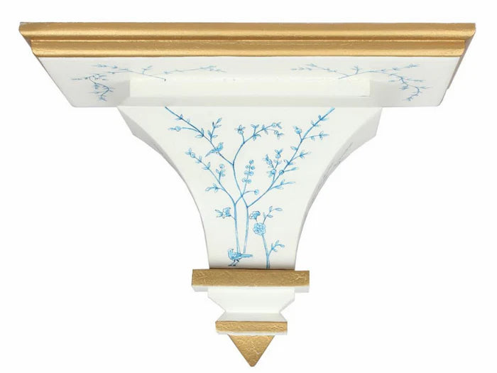 Hand Painted Chinoiserie Wood Bracket