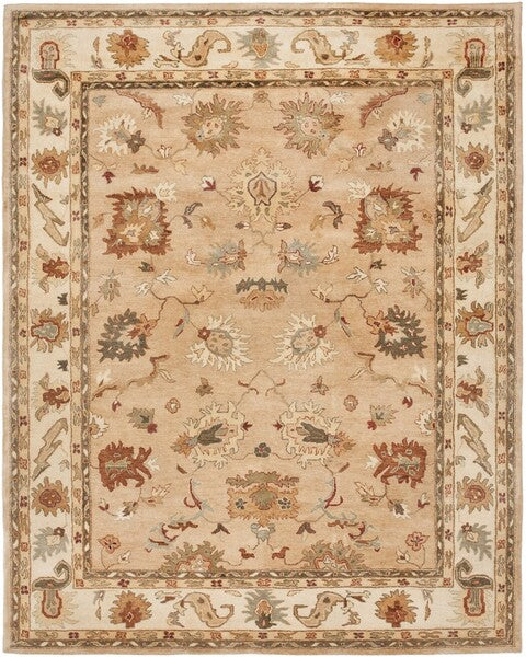 Bergama Rug | Safavieh -  BRG136A - Taupe / Ivory