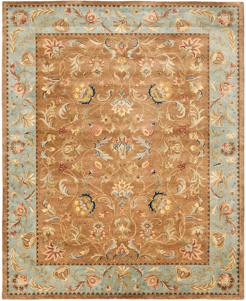 Bergama Rug | Safavieh -  BRG161A - Brown / Blue