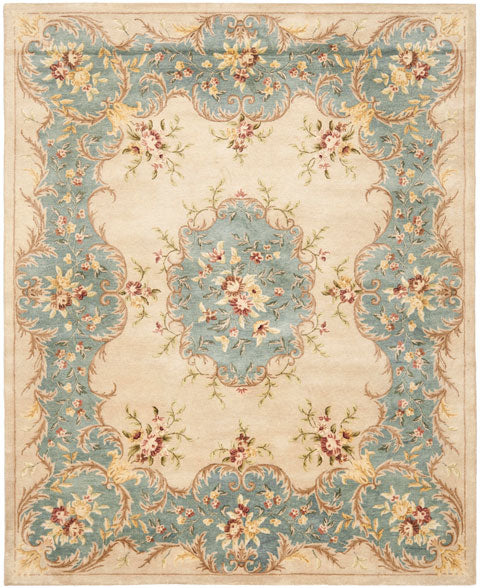 Bergama Rug | Safavieh -  BRG166A - Ivory / Light Blue