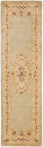 Bergama 166 Rug, BRG166 - Light Green / Beige