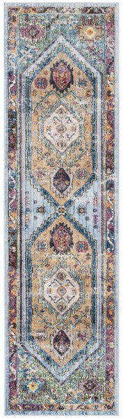 Bristol 346 Rug | Safavieh - BTL346 - Blue / Camel