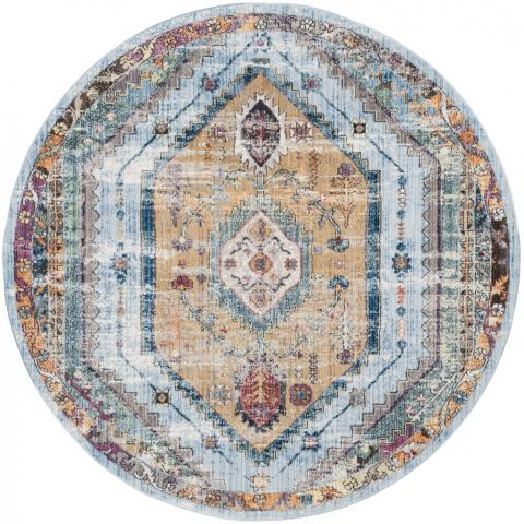 Bristol 346 Rug | Safavieh - BTL346 - Blue / Camel