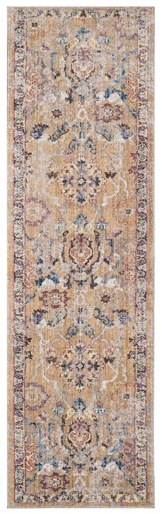 Bristol 347 Rug | Safavieh - BTL347 - Camel / Blue