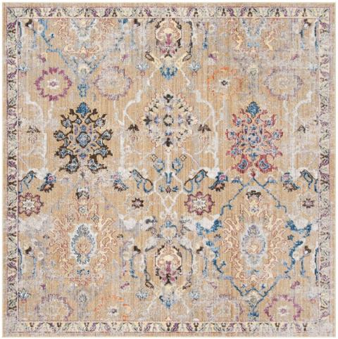 Bristol 347 Rug | Safavieh - BTL347 - Camel / Blue