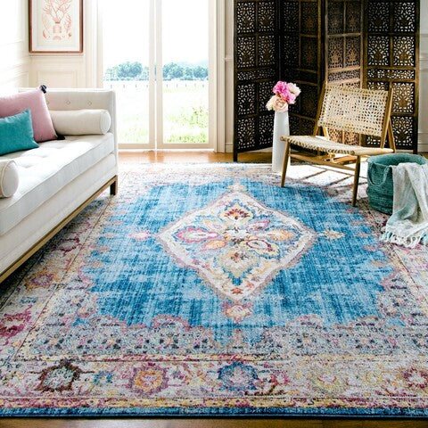 Bristol 348 Rug | Safavieh - BTL348 - Blue / Ivory