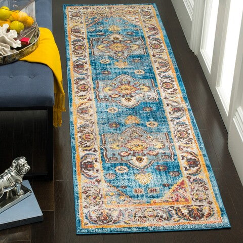 Bristol 349 Rug | Safavieh - BTL349 - Blue / Ivory