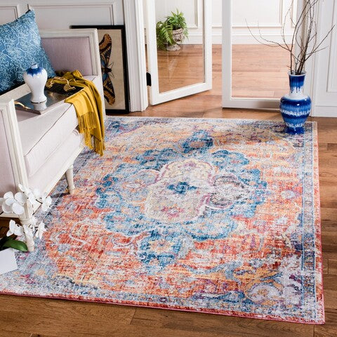 Bristol 350 Rug | Safavieh - BTL350 - Blue / Orange