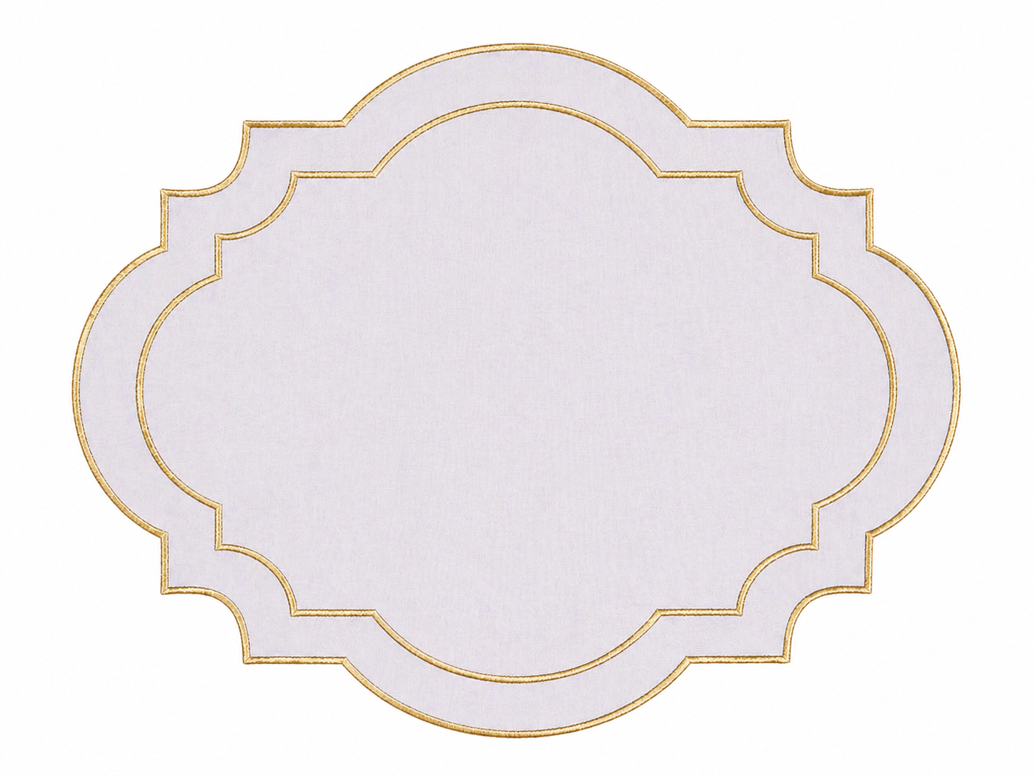 Nantucket Pale Purple & Gold Placemat & Napkin