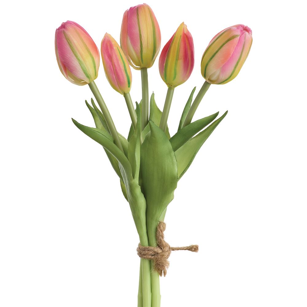 Box of 12 Real Touch Boysenberry Tulip Bouquet