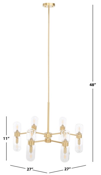 Safavieh Darragh Chandelier , CHA7001 - Gold