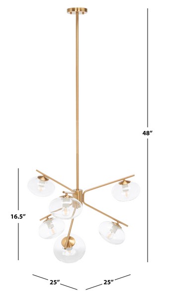 Safavieh Bartoli Chandelier , CHA7009 - Black