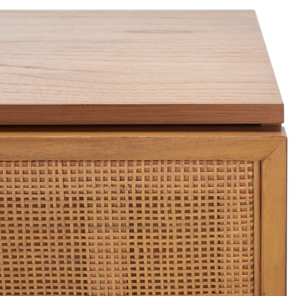 Zadie 3 Drawer Rattan Chest | Safavieh - CHS5004 - Natural / Black