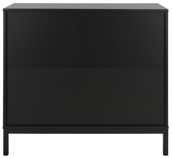 Zadie 3 Drawer Rattan Chest | Safavieh - CHS5004 - Black / Black