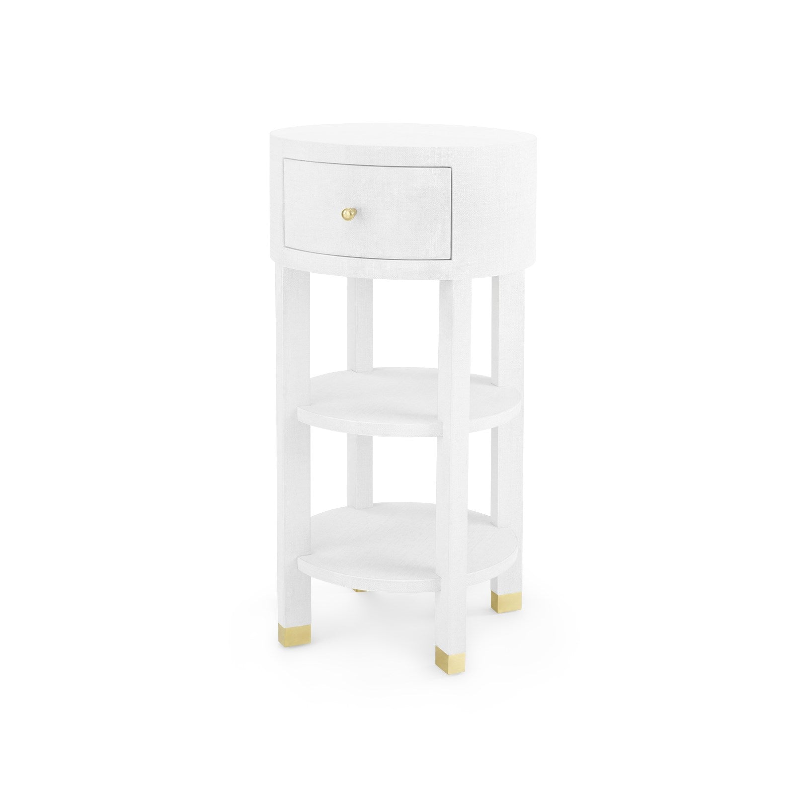 Claudette 1-Drawer Round Side Table | Villa & House  - CLU-115-5129-803