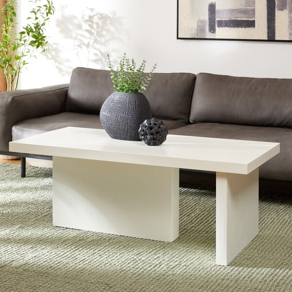 Assana Coffee Table, COF9706 | Safavieh - Ivory