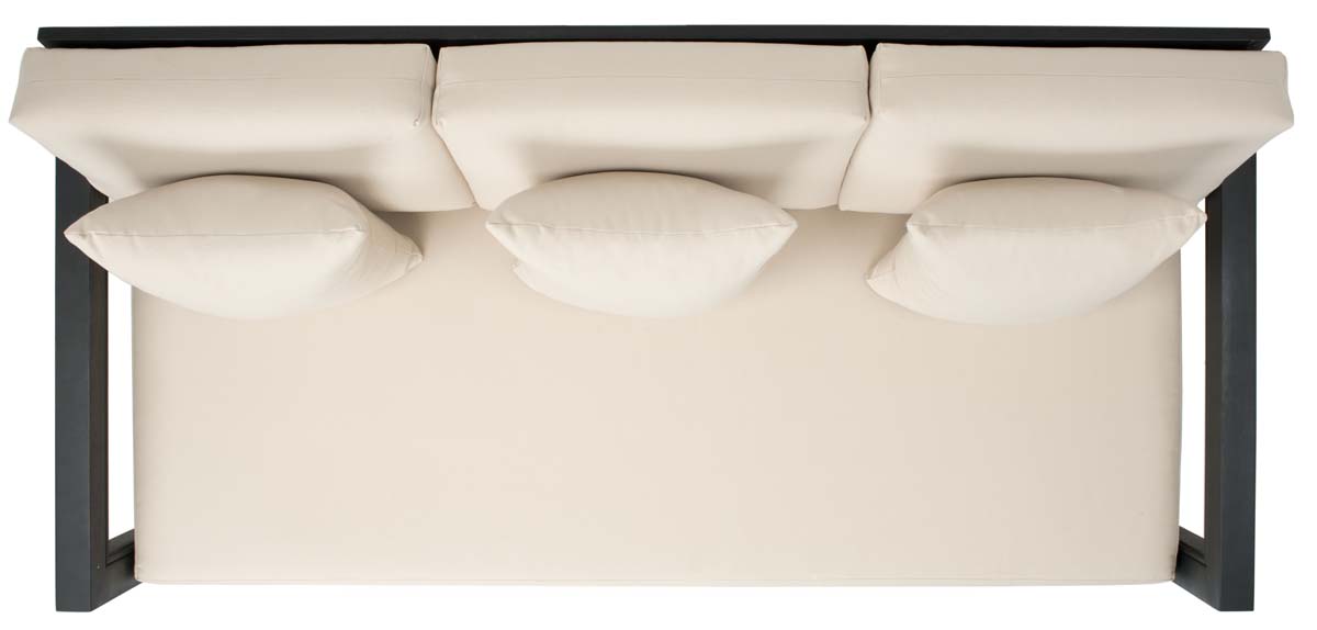 Montford 3-Seat Sofa | Safavieh Couture - Black / White