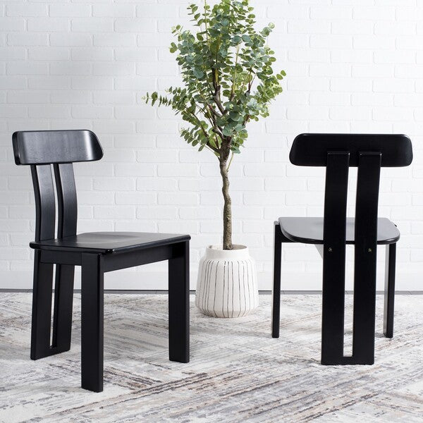 Cayde Wood Dining Chair, DCH8801 | Safavieh - Black