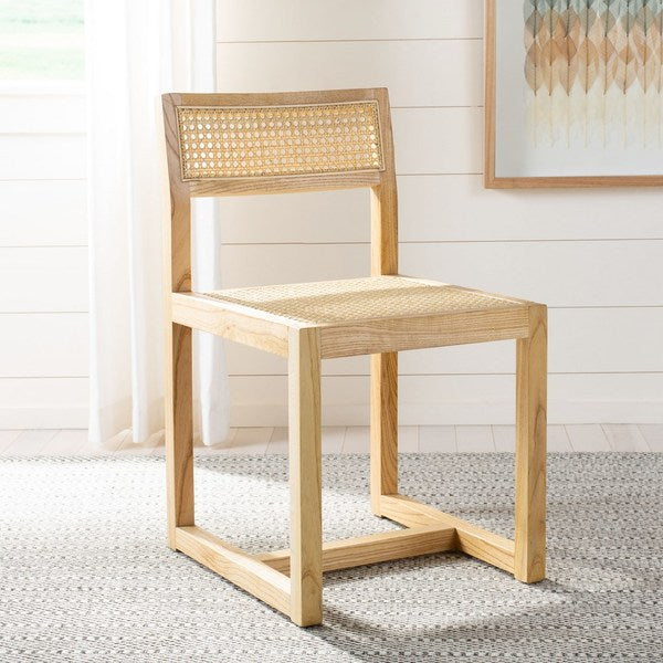 Bernice Cane Dining Chair, DCH9502 | Safavieh - Natural Cane/Natural Rattan