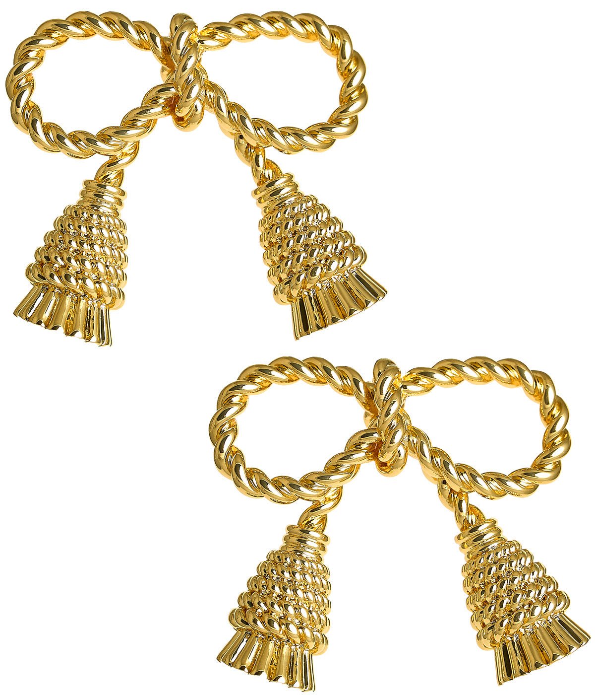Delaney Tassel Stud Earring - 18k Gold Plated