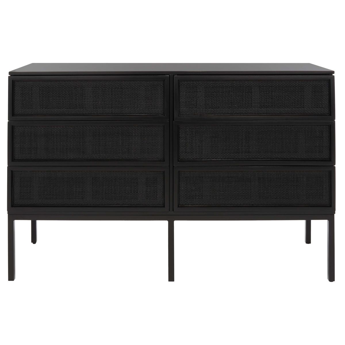 Zadie 6 Drawer Rattan Dresser, DRS9600