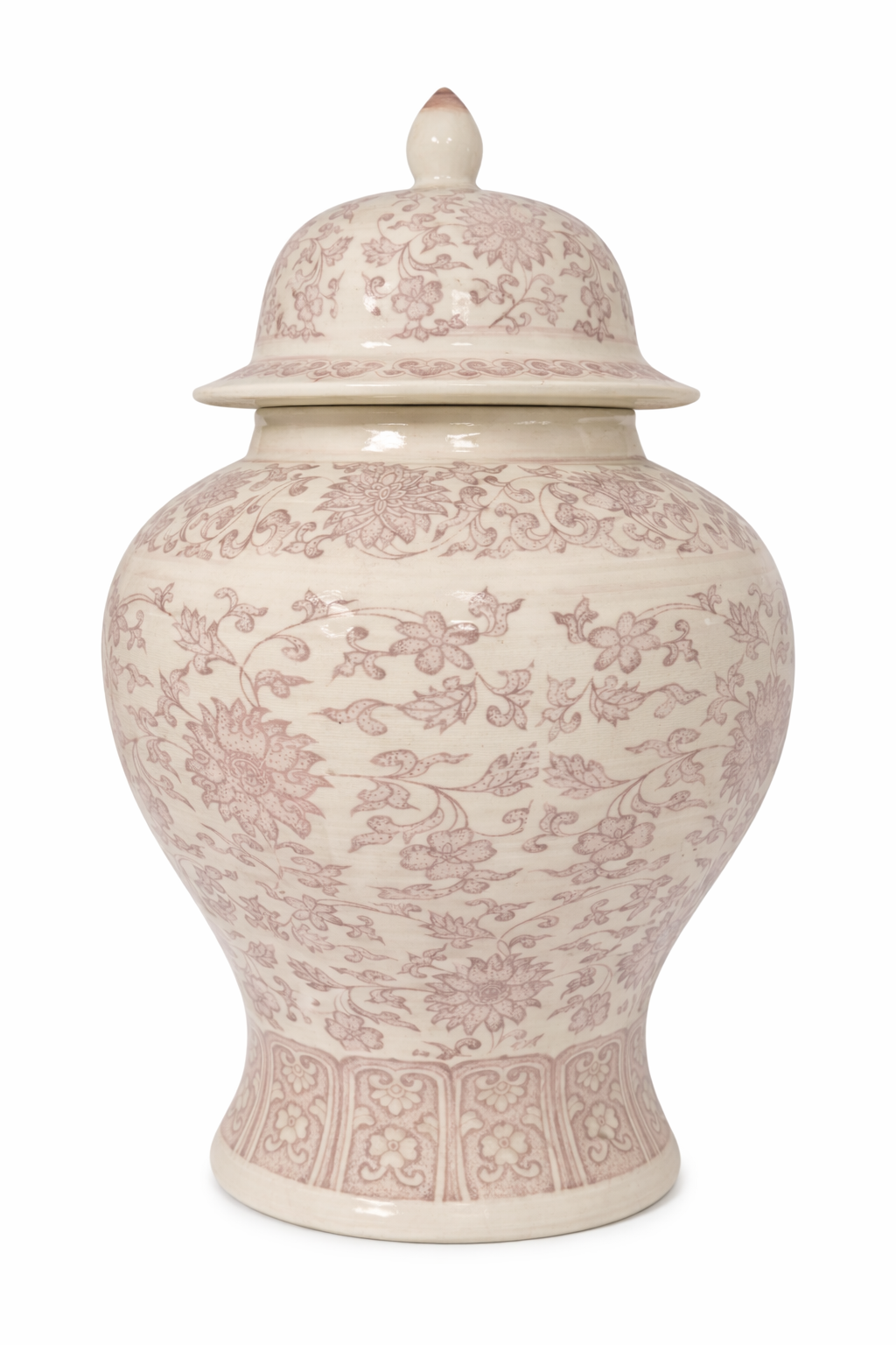 Dusty Rose Pink Floral Jar (3 Sizes)
