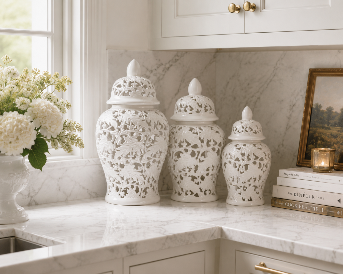 Leaf Pierced Jar (3 Sizes)