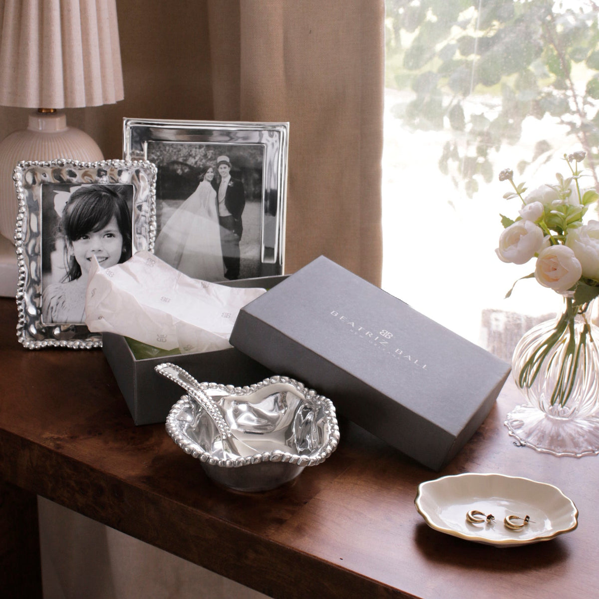 GIFTABLES Organic Pearl Petit Bowl with Spoon