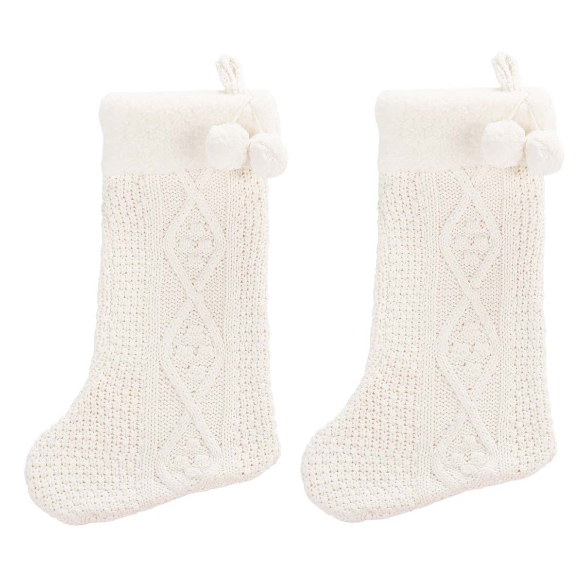 Cookie Stocking | Safavieh - HOL1003 - White