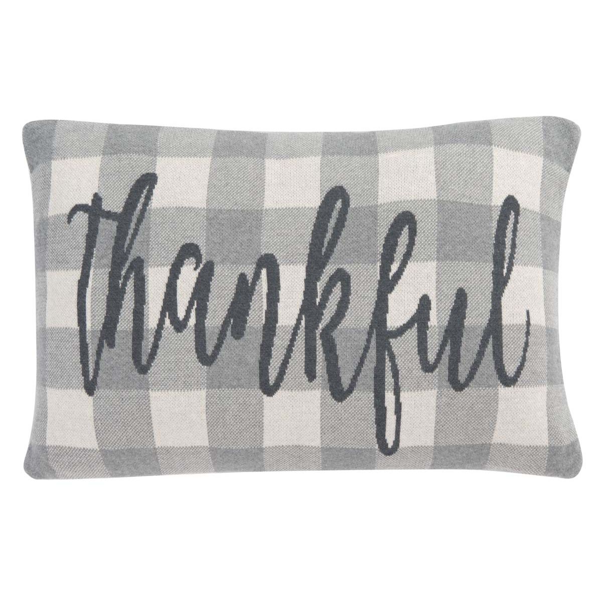 Be Thankful Pillow | Safavieh - HOL3202 - Beige / Mustard