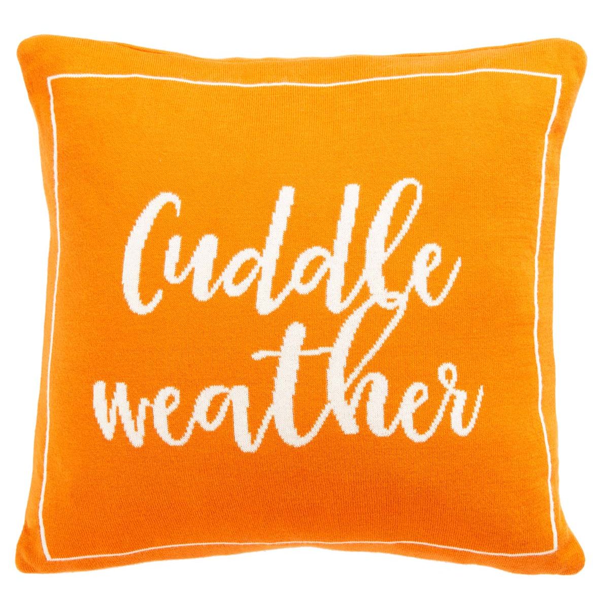 Cuddle Weather Pillow | Safavieh - HOL3205 - Orange