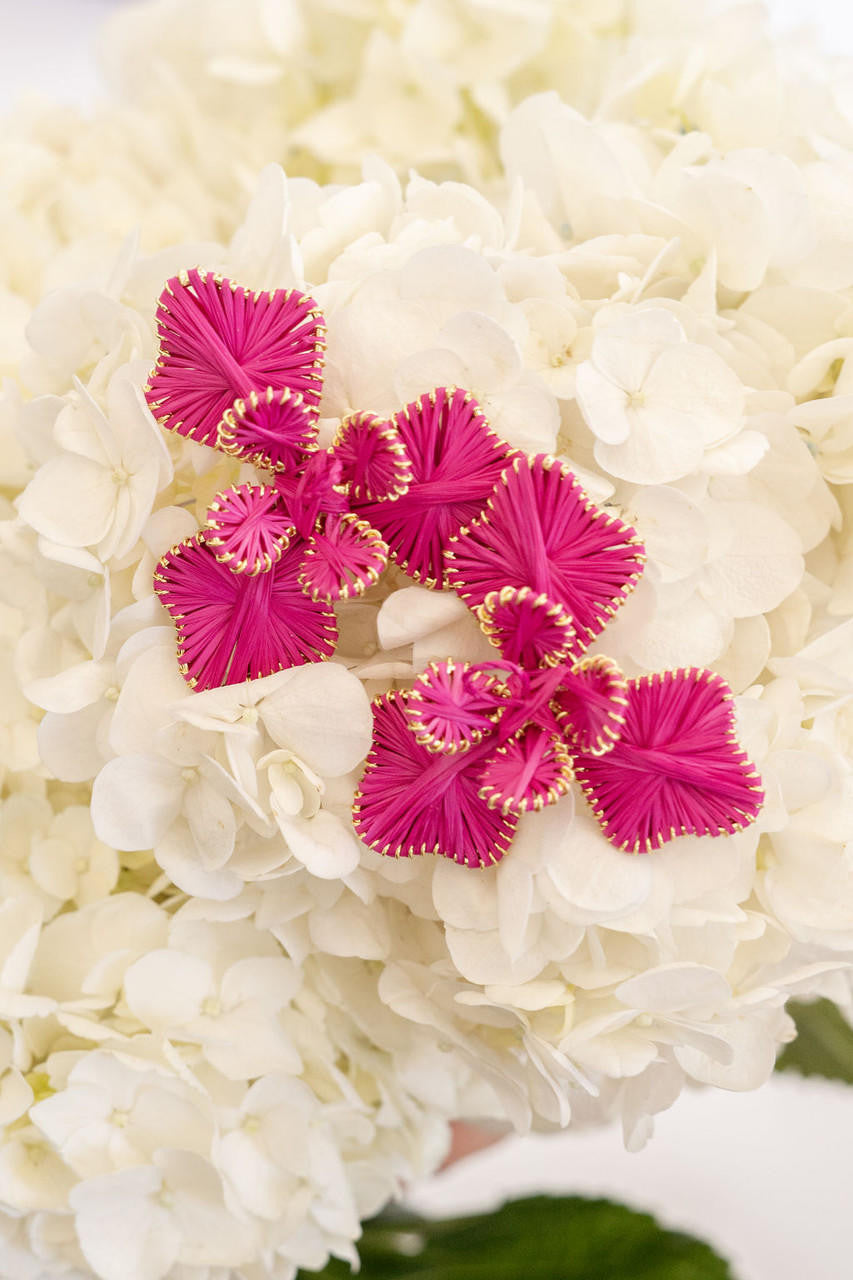 Kaia - Raffia Flower Earring