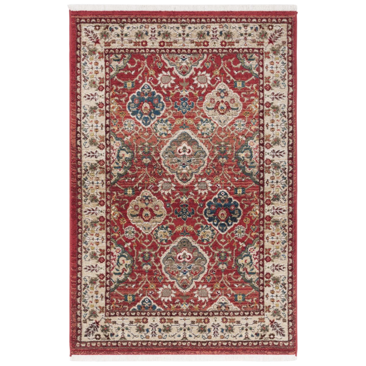 Ariel Rug | Lauren Ralph Lauren - LRL1255 - Red / Beige