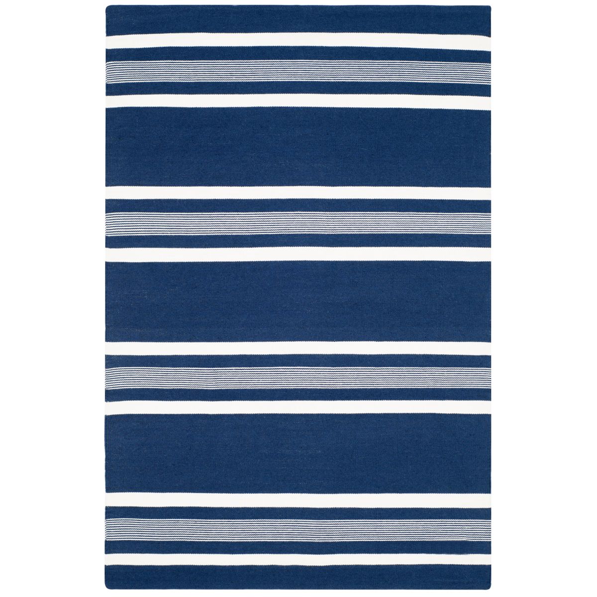 Hanover Stripe Rug | Lauren Ralph Lauren - LRL2461 - Navy